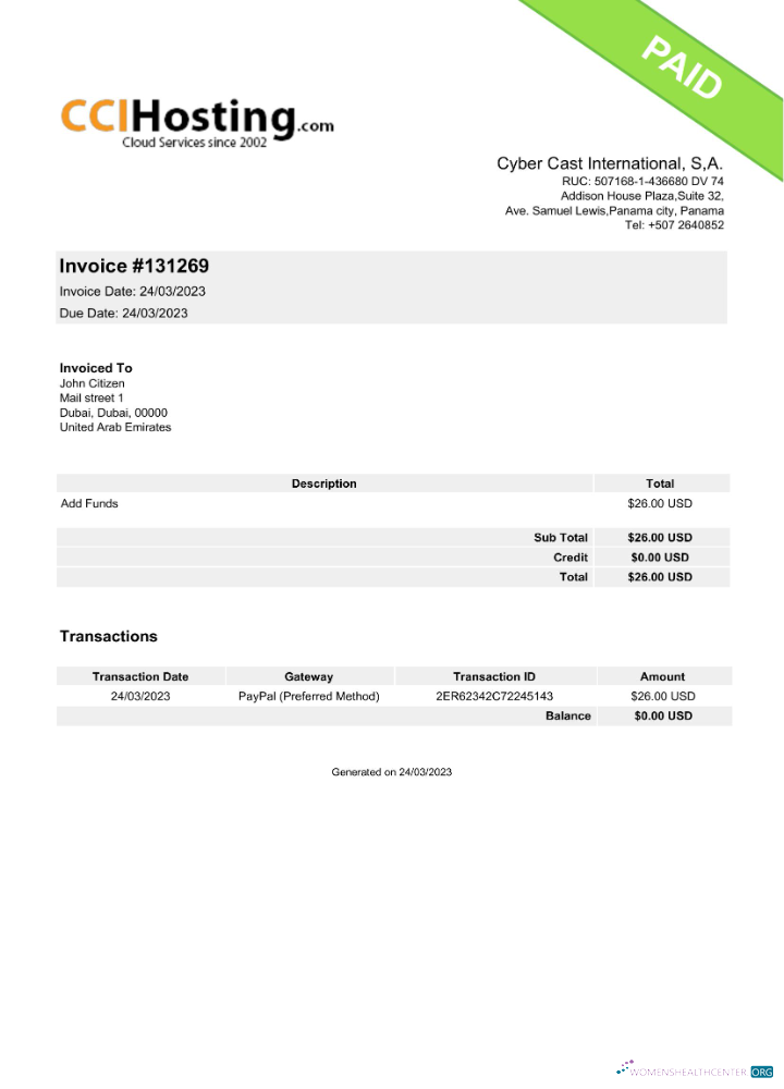 Download UAE Cyber Cast International invoice Word and PDF template Photoshop template